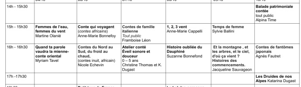 Contes : Festival Ouverture exceptionelle 04 - 10/10